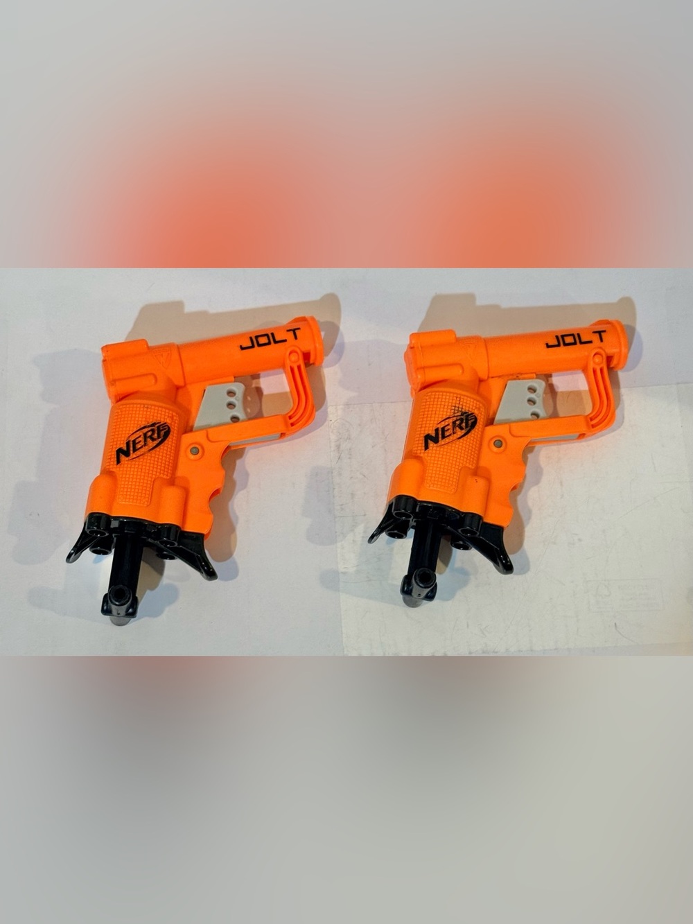 Nerf n Strike Elite Jolt EX-1 Orange Dart Blaster 2 Pack NO DARTS ⭐️⭐️EUC⭐️⭐️